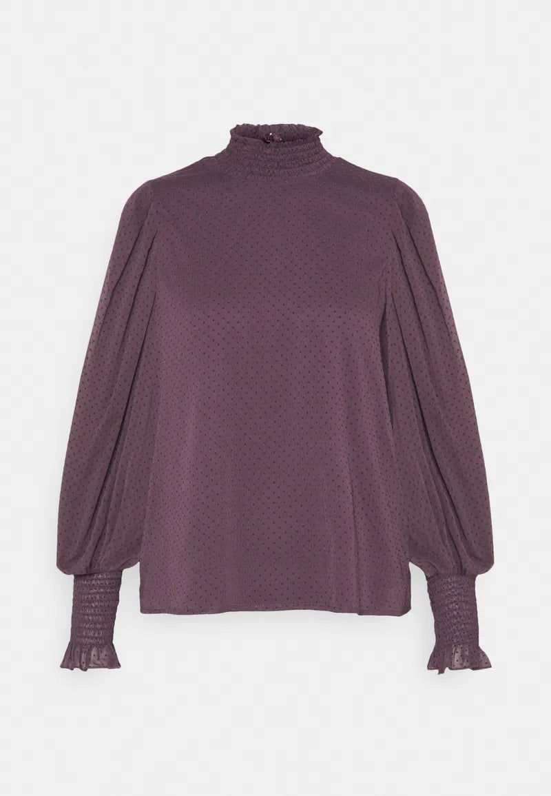Bluză Barletta Ls High Neck Top - Vero Moda