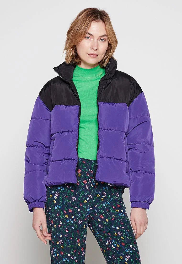 Geacă damă mov-negru - ONLY