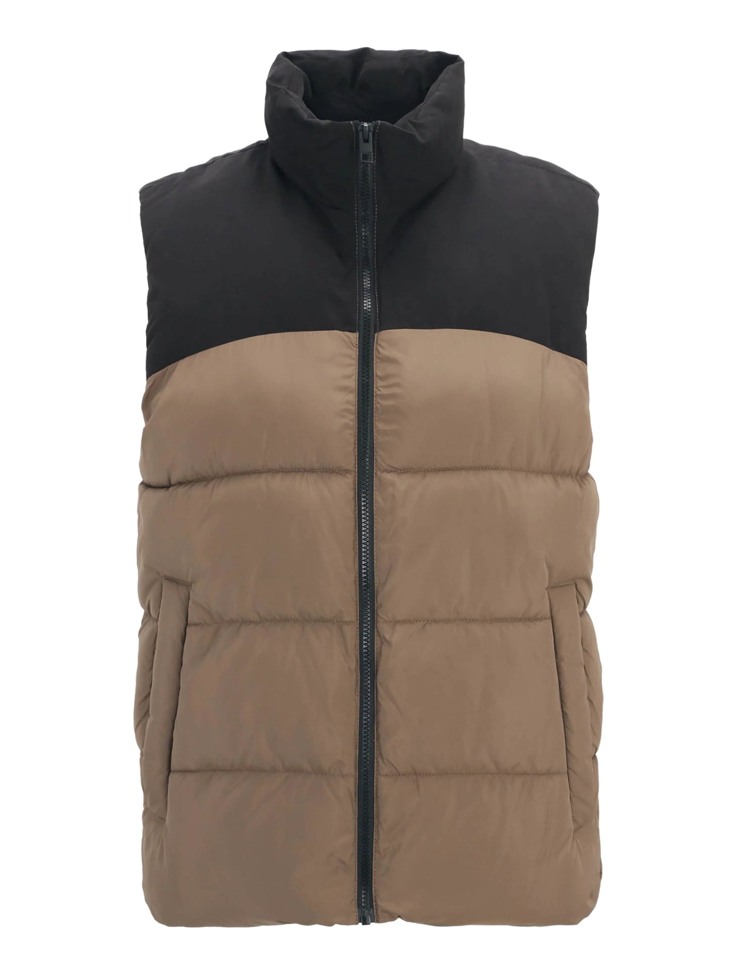 Vestă bărbați puffer bicolor - Jack & Jones