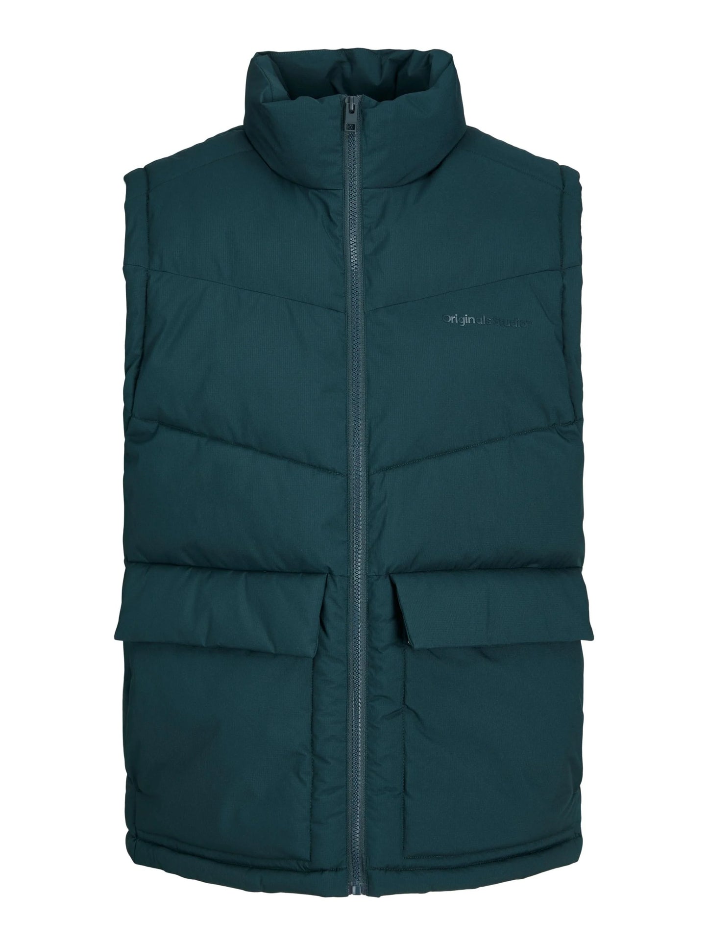 Vestă bărbați bodywarmer turcoaz - Jack & Jones