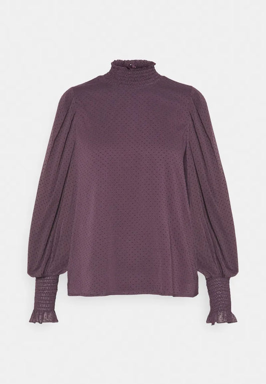 Bluză Barletta Ls High Neck Top - Vero Moda