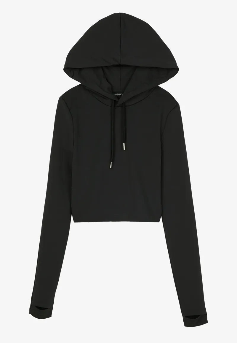 Hanorac Scuba Skinny Fit Hoodie with Thumbholes - Even&Odd