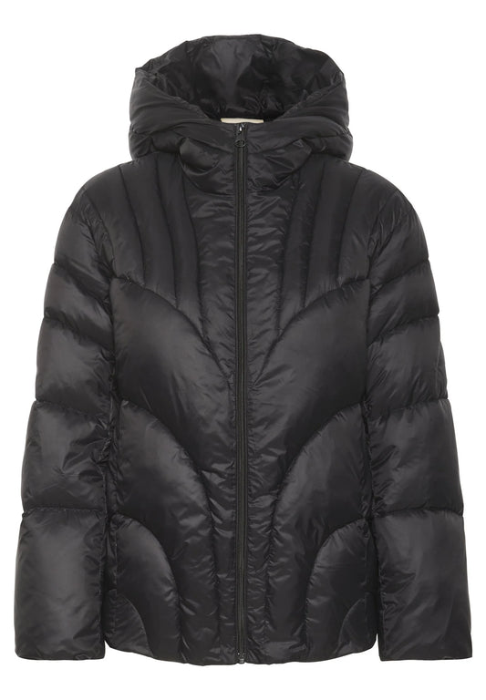 Geacă damă neagră - Cream