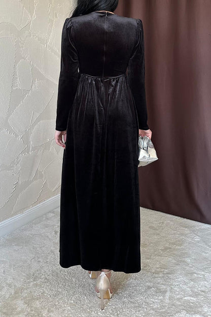 Rochie Elegantă Catifelată - Midnight Glow