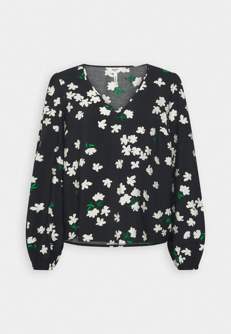 Bluză Leonora V-Neck top - OBJECT